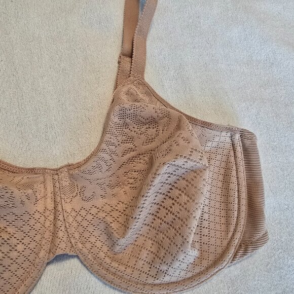 Wacoal Womens Nude Tan Minimizer 38DD Visual Effects Like New Bra #857210 Pretty - Picture 5 of 14